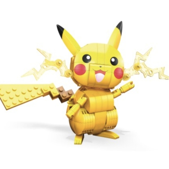 Pokemon Pikachu Mega Construx Building Toy Poseable 211 Pieces Articulated NEW - Picture 3 of 7